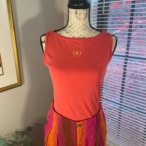 Vintage Calvin Klein Jeans hot pink tank top